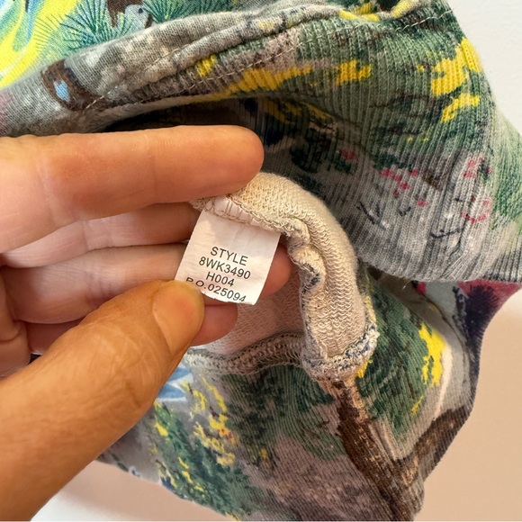 Lucky Brand Y2K Zip Up Hoodie Japanese Asian Wearable Art Jacket medium - Picture 4 of 7